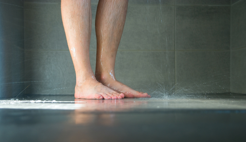 Geringes Unfallrisiko im Badezimmer