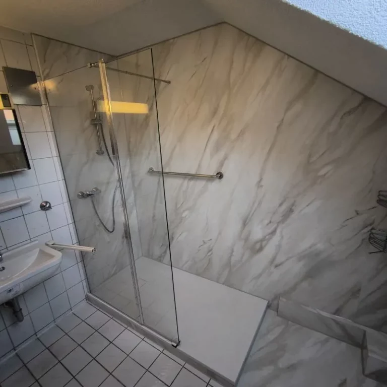 Umbau von Wanne zur Dusche